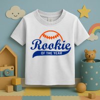 Baseball Funny Retro Rookie Of The Year Toddler T-Shirt
