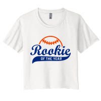 Baseball Funny Retro Rookie Of The Year Crop Top