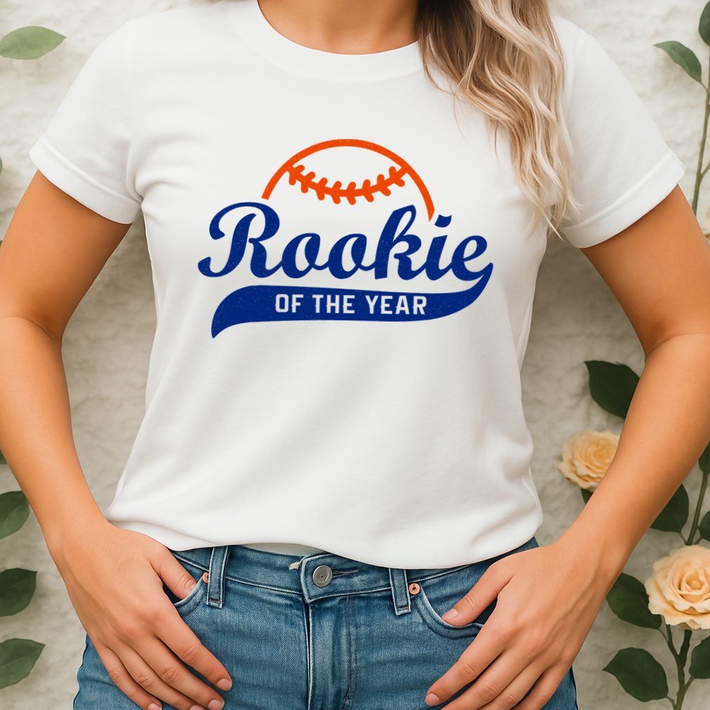 Baseball Funny Retro Rookie Of The Year Womens T-Shirt