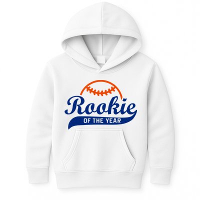 Baseball Funny Retro Rookie Of The Year Kids Hoodie