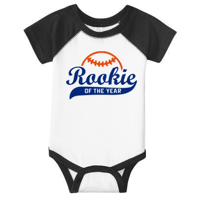 Baseball Funny Retro Rookie Of The Year Infant Baby Jersey Bodysuit