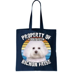 Bichon Frise Retro Property Of Cute Dog Tote Bag