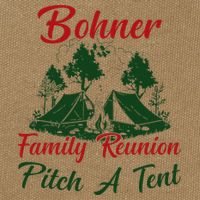 Bohner Family Reunion Pitch A Tent Matching Family Cotton Canvas Backpack