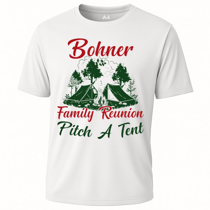 Bohner Family Reunion Pitch A Tent Matching Family Cooling Performance Crew T-Shirt