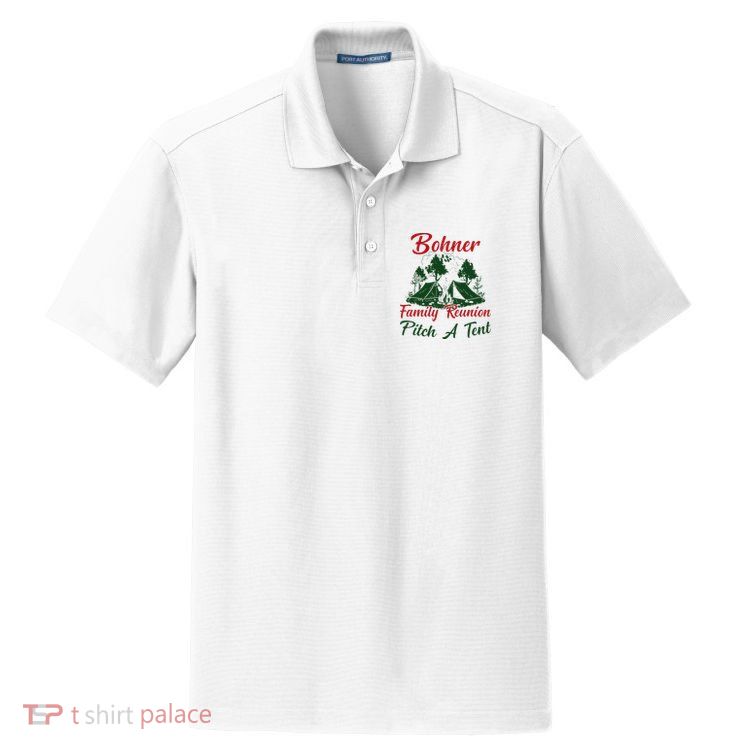 Bohner Family Reunion Pitch A Tent Matching Family Dry Zone Grid Polo