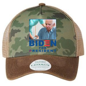 Biden For Resident Funny Biden Nursing Gift Legacy Tie Dye Trucker Hat