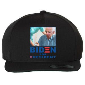 Biden For Resident Funny Biden Nursing Gift Wool Snapback Cap