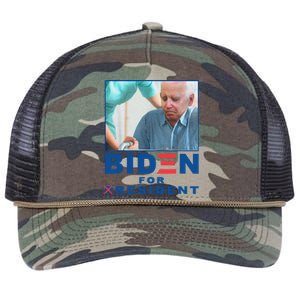 Biden For Resident Funny Biden Nursing Gift Retro Rope Trucker Hat Cap