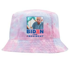 Biden For Resident Funny Biden Nursing Gift Tie-Dyed Bucket Hat