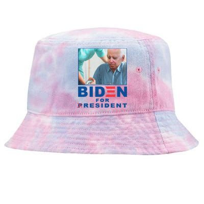 Biden For Resident Funny Biden Nursing Gift Tie-Dyed Bucket Hat