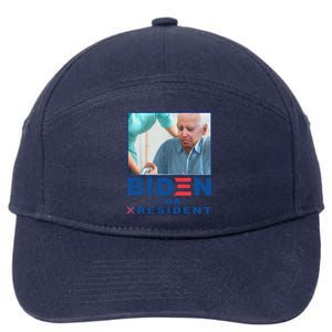 Biden For Resident Funny Biden Nursing Gift 7-Panel Snapback Hat