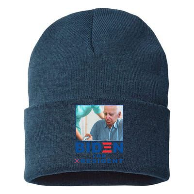 Biden For Resident Funny Biden Nursing Gift Sustainable Knit Beanie