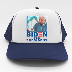 Biden For Resident Funny Biden Nursing Gift Trucker Hat