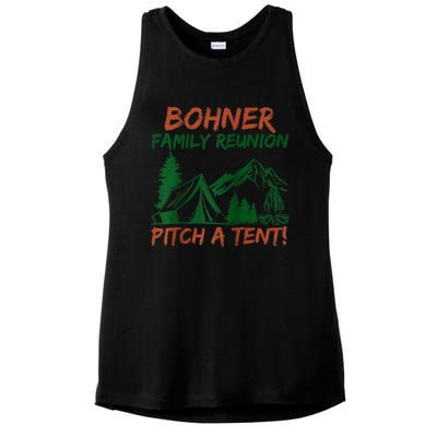 Bohner Family Reunion Pitch A Tent Ladies PosiCharge Tri-Blend Wicking Tank