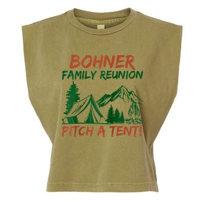 Bohner Family Reunion Pitch A Tent Garment-Dyed Women's Muscle Tee