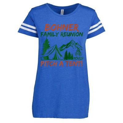 Bohner Family Reunion Pitch A Tent Enza Ladies Jersey Football T-Shirt