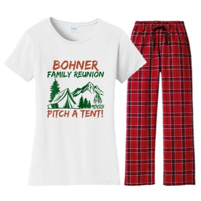 Bohner Family Reunion Pitch A Tent Women's Flannel Pajama Set