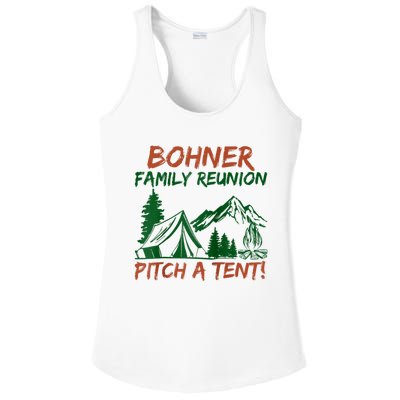 Bohner Family Reunion Pitch A Tent Ladies PosiCharge Competitor Racerback Tank