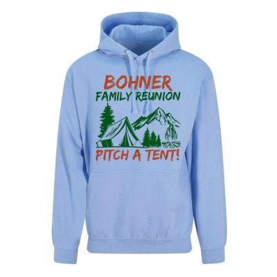 Bohner Family Reunion Pitch A Tent Funny Camping Unisex Surf Hoodie