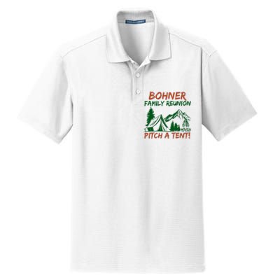 Bohner Family Reunion Pitch A Tent Funny Camping Dry Zone Grid Polo