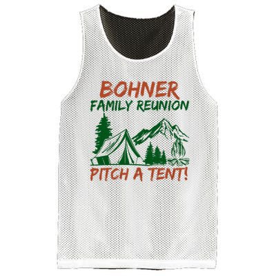 Bohner Family Reunion Pitch A Tent Funny Camping Mesh Reversible Basketball Jersey Tank