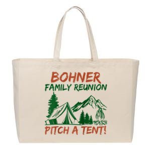 Bohner Family Reunion Pitch A Tent Cotton Canvas Jumbo Tote