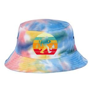 Bigfoot Fishing Retro Sunset Tie Dye Newport Bucket Hat