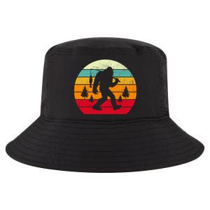 Bigfoot Fishing Retro Sunset Cool Comfort Performance Bucket Hat