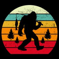 Bigfoot Fishing Retro Sunset Cooling Performance Crew T-Shirt