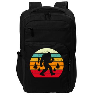 Bigfoot Fishing Retro Sunset Impact Tech Backpack