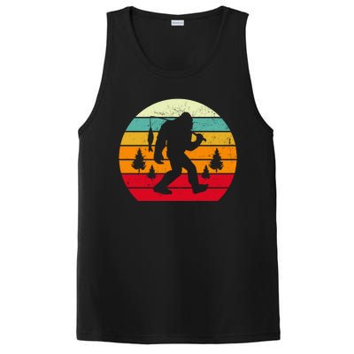 Bigfoot Fishing Retro Sunset PosiCharge Competitor Tank