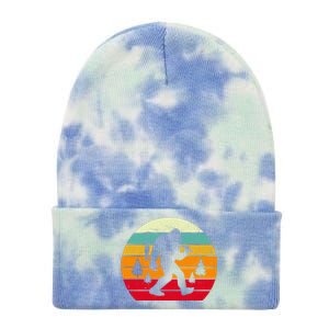 Bigfoot Fishing Retro Sunset Tie Dye 12in Knit Beanie