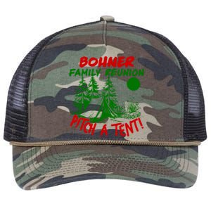 Bohner Family Reunion Pitch A Tent Bohner Family Reunion Christmas Retro Rope Trucker Hat Cap