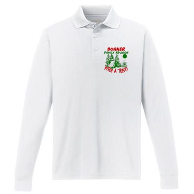 Bohner Family Reunion Pitch A Tent Bohner Family Reunion Christmas Performance Long Sleeve Polo