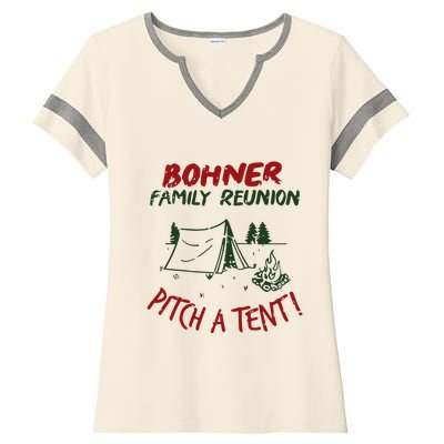 Bohner Family Reunion Ladies Halftime Notch Neck Tee