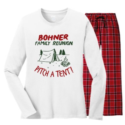 Bohner Family Reunion Women's Long Sleeve Flannel Pajama Set 