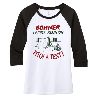 Bohner Family Reunion Women's Tri-Blend 3/4-Sleeve Raglan Shirt