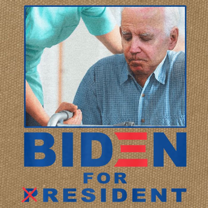 Biden For Resident Funny Biden Nursing Cotton Canvas Backpack