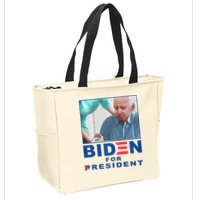 Biden For Resident Funny Biden Nursing Zip Tote Bag