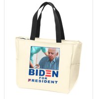 Biden For Resident Funny Biden Nursing Zip Tote Bag