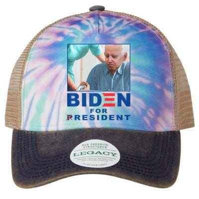 Biden For Resident Funny Biden Nursing Legacy Tie Dye Trucker Hat