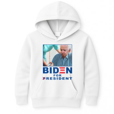 Biden For Resident Funny Biden Nursing Kids Hoodie