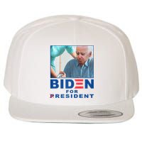 Biden For Resident Funny Biden Nursing Wool Snapback Cap