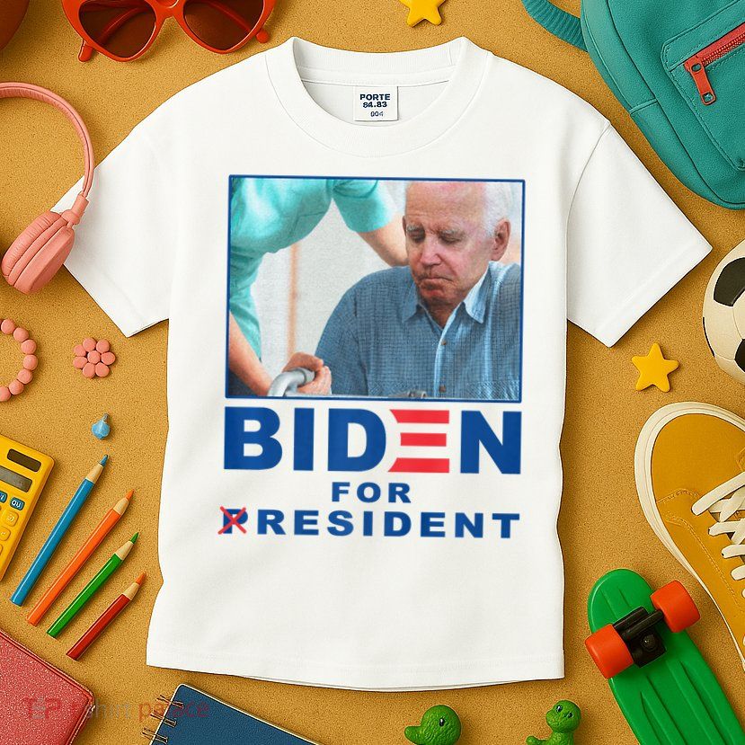 Biden For Resident Funny Biden Nursing Kids T-Shirt