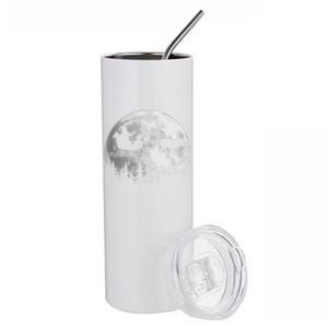 Bulldog Funny Reindeer Christmas Moon Santa Dog Gift Stainless Steel Tumbler