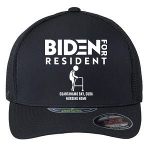 Biden For Resident At Guantanamo Bay Cuba Nursing Home Flexfit Unipanel Trucker Cap