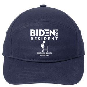 Biden For Resident At Guantanamo Bay Cuba Nursing Home 7-Panel Snapback Hat