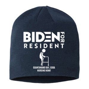 Biden For Resident At Guantanamo Bay Cuba Nursing Home Sustainable Beanie