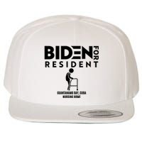 Biden For Resident At Guantanamo Bay Cuba Nursing Home Wool Snapback Cap