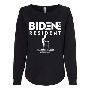 Biden For Resident At Guantanamo Bay Cuba Nursing Home Womens California Wash Sweatshirt